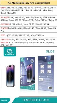 Film Protection d'écran en Verre trempé pour Samsung Galaxy M11 A51 / A52 / A52S / A72 / M31S / S20 FE 5G / Vivo IQ005 / X60 / X70 / X70T / Xiaomi  Note 11 4G / Note 11 5G
